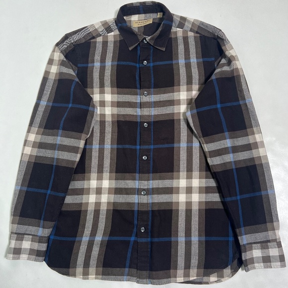 Burberry London England Men's Nova Check shirt brown Size M - Picture 1 of 12